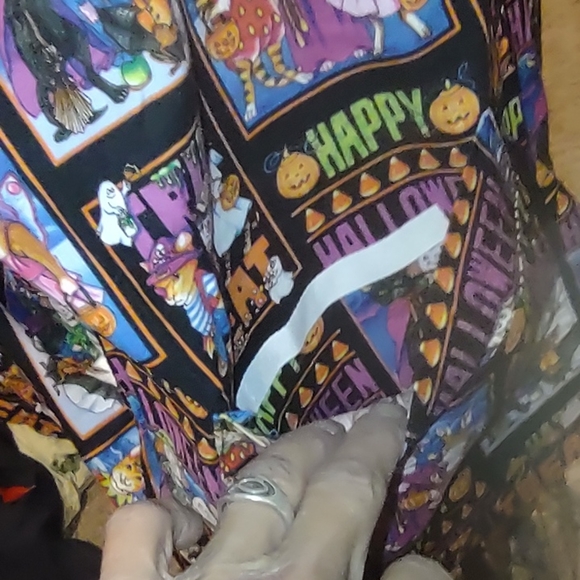 Halloween scrub top vintage New Old stock 1Xlarge - Picture 6 of 12